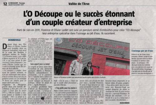 L'O Découpe dans la presse